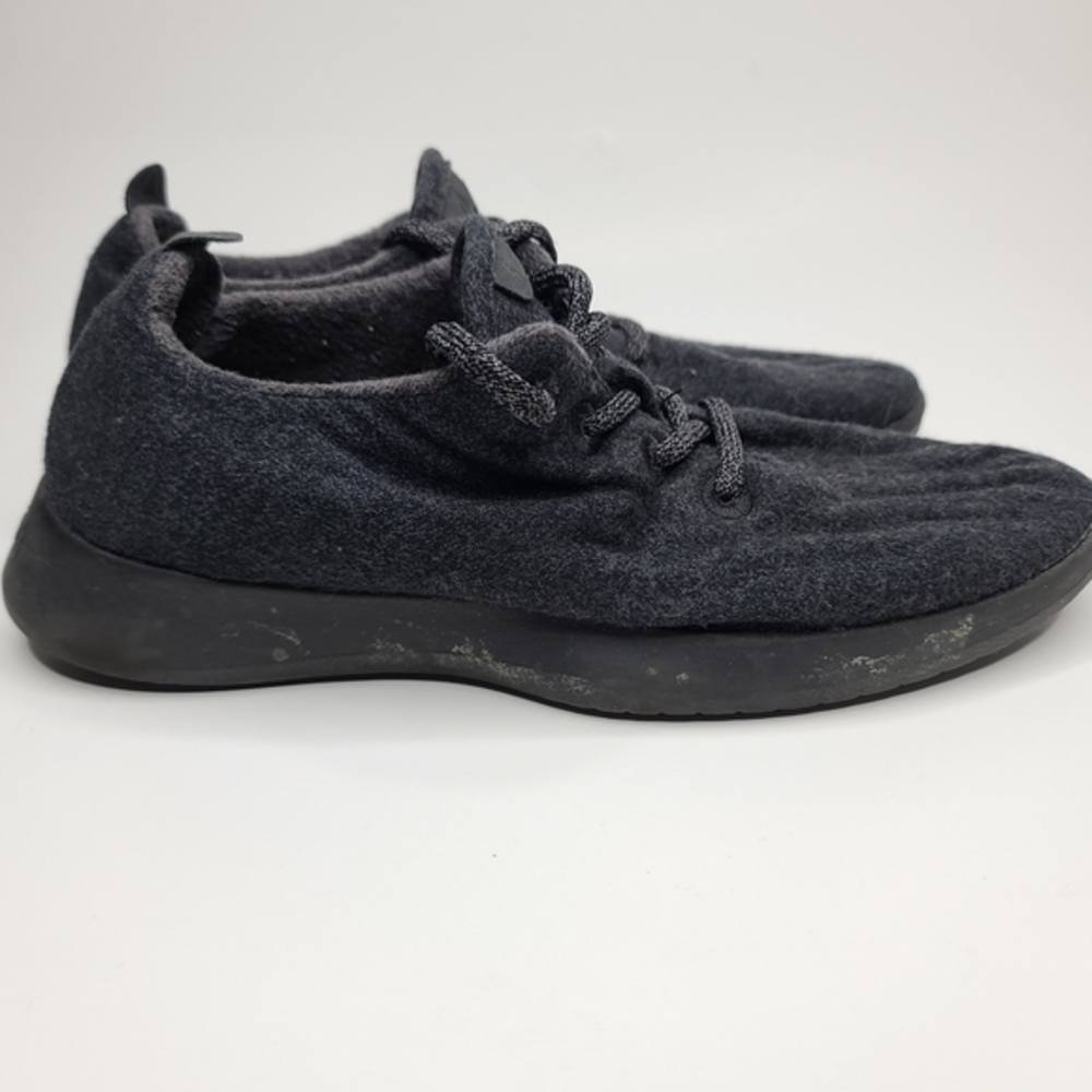 Allbirds 9 The Wool Runner Black‎ Lace Up Sneakers